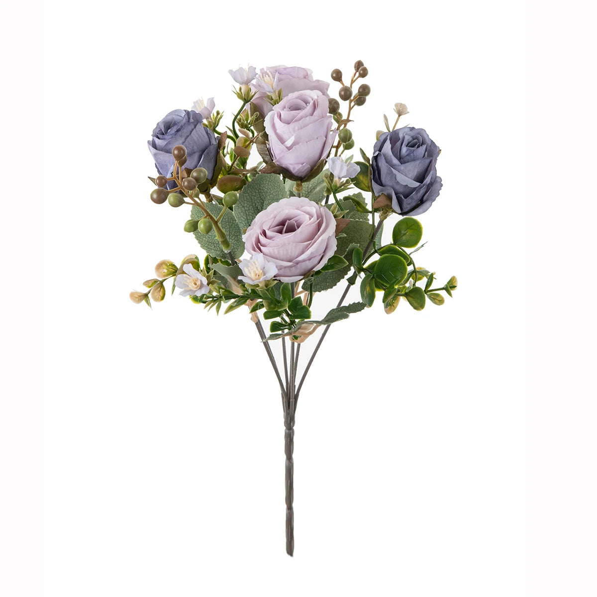 Silk Rose Artificial Flower Bouquet for Wedding & Home Décor Artificial Flower Bouquet Babs color 6 1 pc