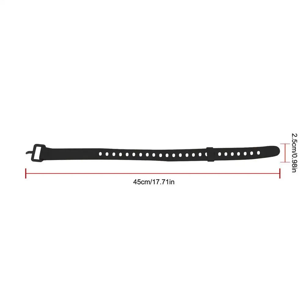 Rubber Tension Cargo Strap with Buckle – Camping & Travel Cargo Tie Strap Babs Black long