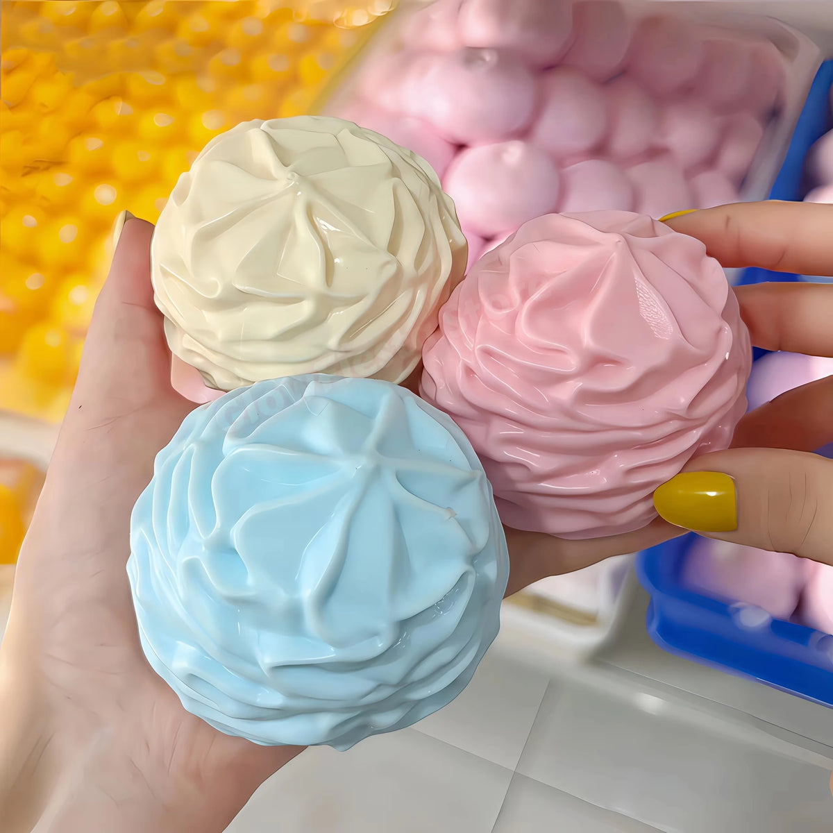 Whipping Cream Squishy Stress Ball | ASMR Fidget Toy for Adults Squishy Fidget Toy Babs 3pcs