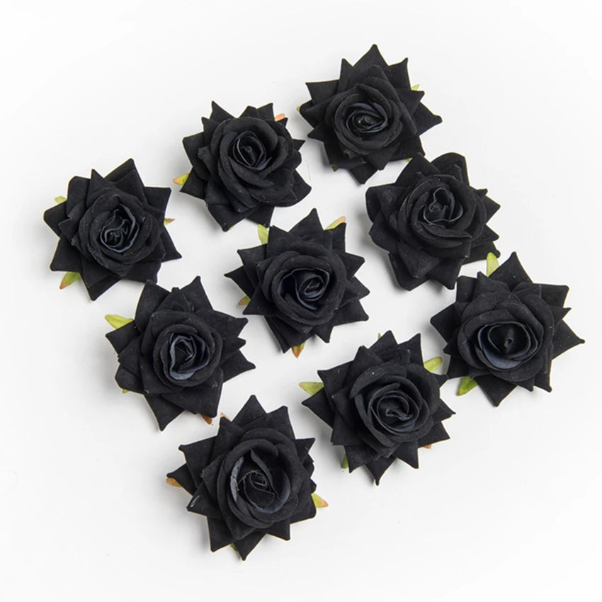 Silk Rose Artificial Flowers Wedding & Home Decor – 5/10 Pcs Artificial Silk Roses Babs Color 15 5 pcs