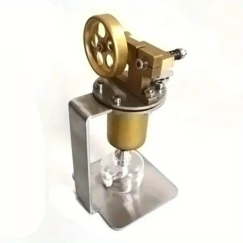 Mini Brass Stirling Steam Engine Model – Science Gift for Men Steam Engine Model Babs