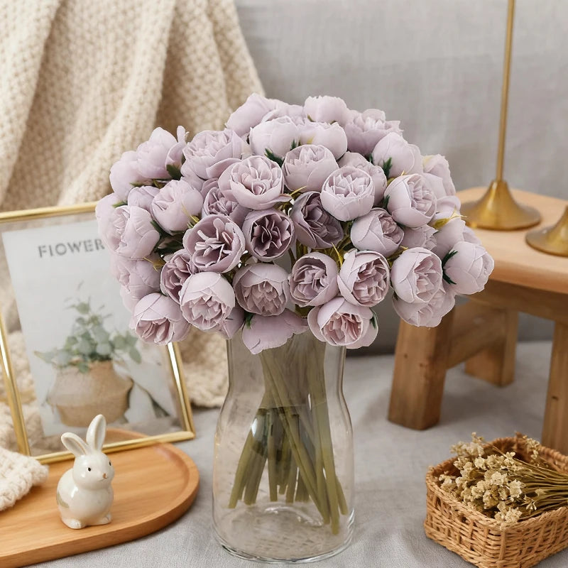 27-Head Peony Artificial Silk Flower Bouquet – Wedding Decor Artificial Flower Bouquet Babs