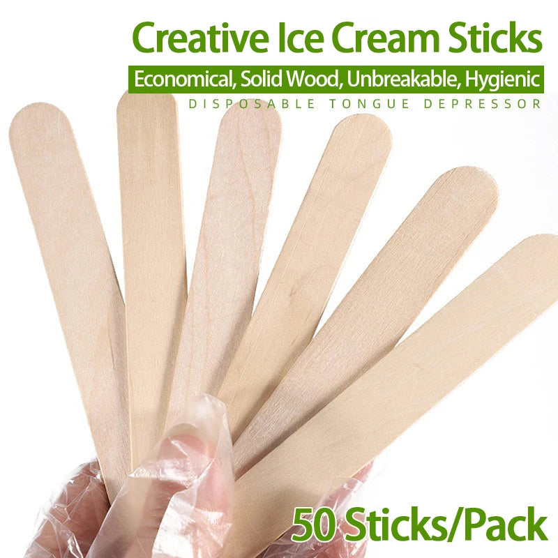 Wooden Popsicle Craft Sticks – 50 or 100 Pack | DIY & Decor Wooden Craft Sticks Babs