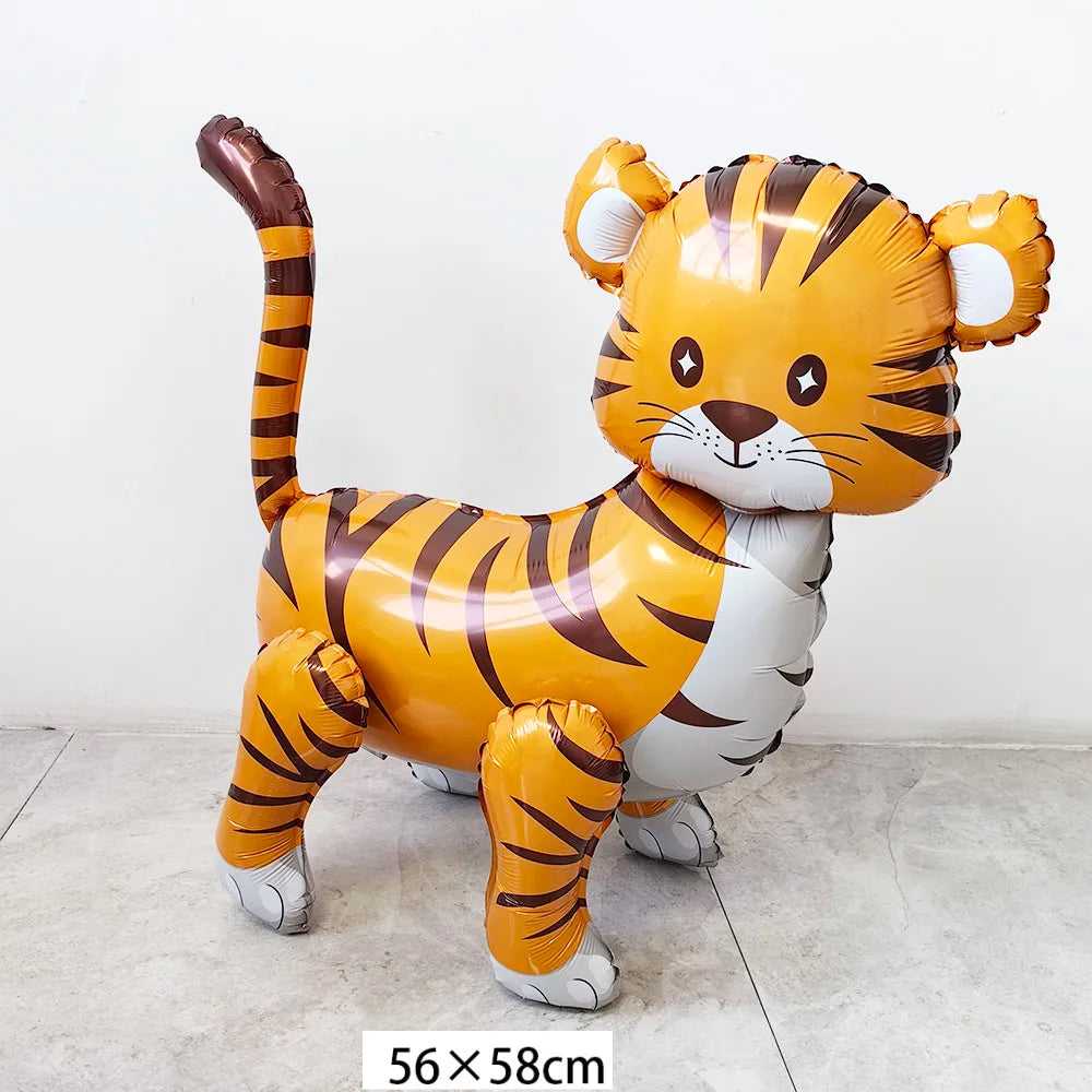 Jungle Safari Animal Party Supplies – Zoo Theme Birthday Decor Party Supplies Set Babs Silver