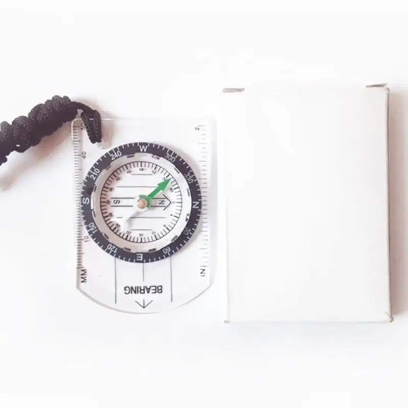 Mini Compass Map Scale Ruler – Hiking & Camping Navigation Tool Outdoor Compass Ruler Babs