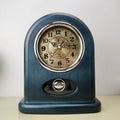 Retro Swing Desk Clock – Silent Quartz Table Clock for Home Décor Decorative Desk Clock Babs Blue
