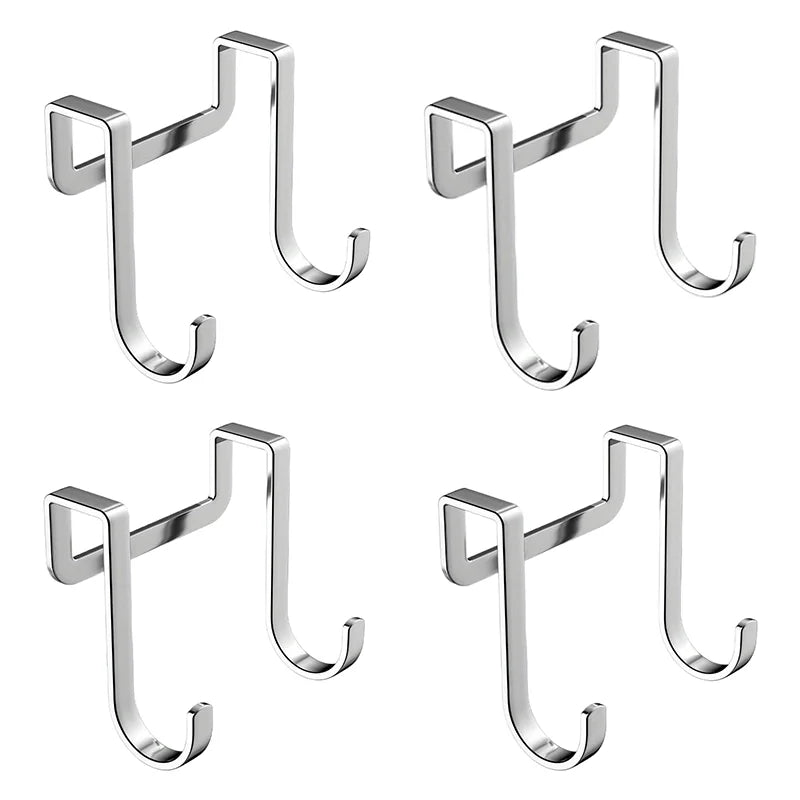 8-Pack Stainless Steel Double S-Hooks – Kitchen & Bathroom S-Shape Hooks Babs