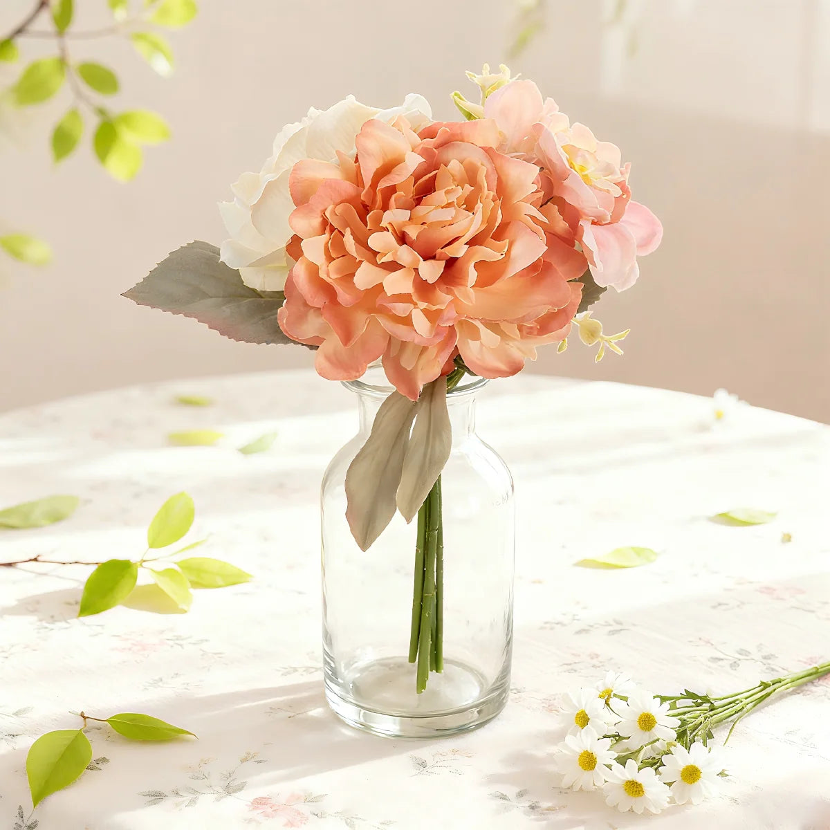 Silk Rose & Peony Artificial Bouquet – Wedding & Home Décor Artificial Flower Bouquet Babs