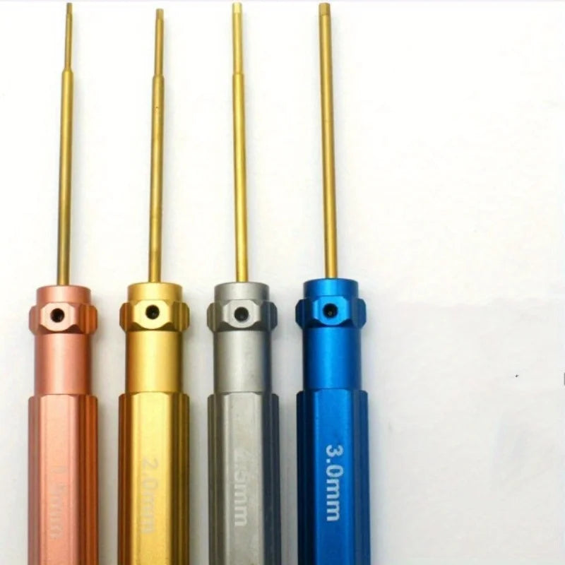 4-Piece RC Model 450 Hex Screwdriver Set 1.5–3.0mm S2 Steel Hex Screwdriver Set Babs
