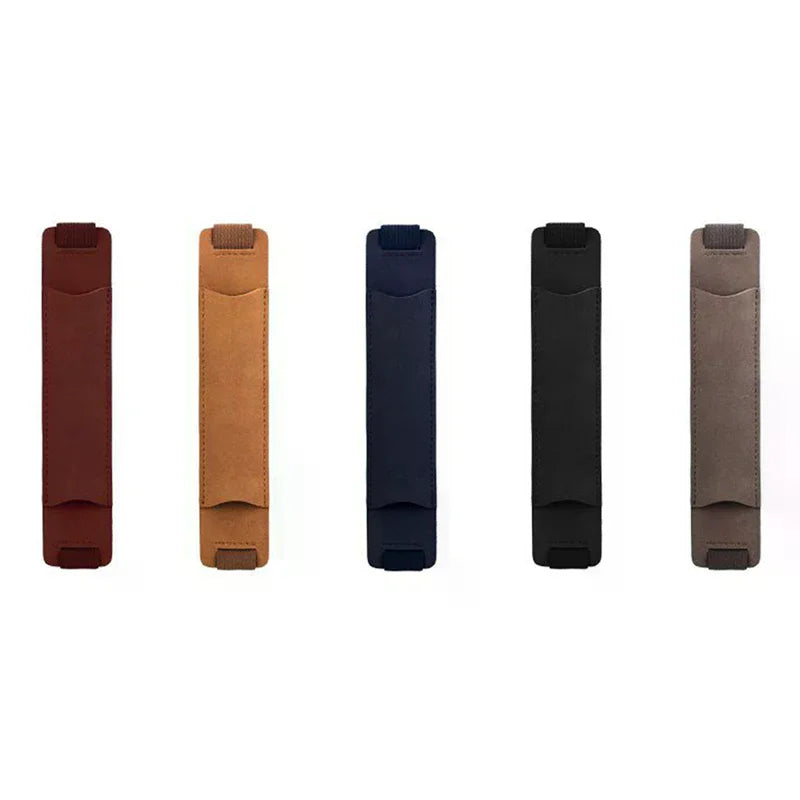 PU Leather Notebook Pen Holder Sleeve – Adjustable Elastic Notebook Pen Holder Babs