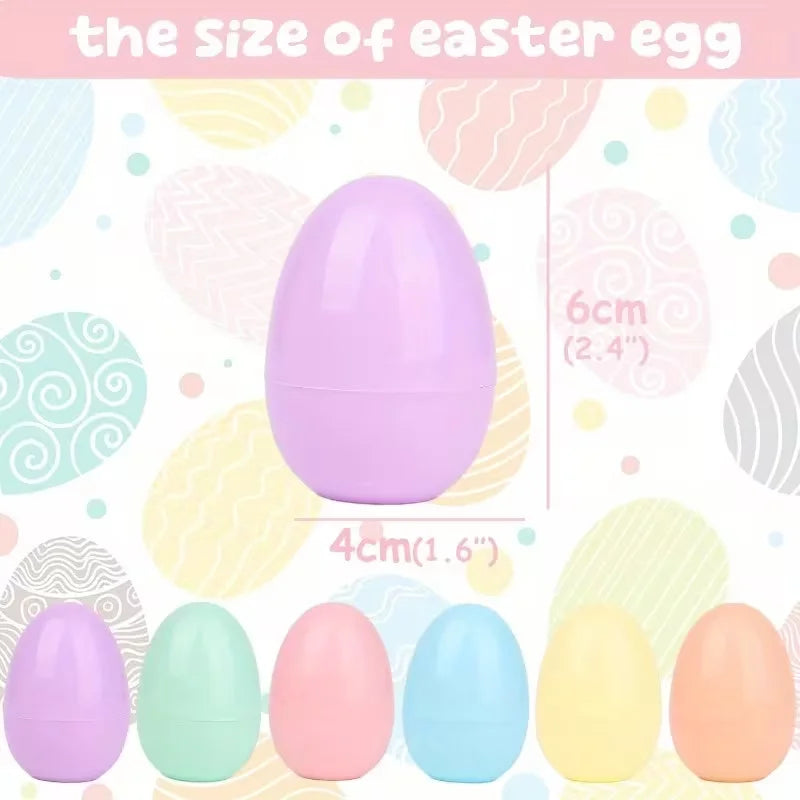36Pcs Colorful Fillable Plastic Easter Eggs – Hunt & Party Easter Egg Set Babs