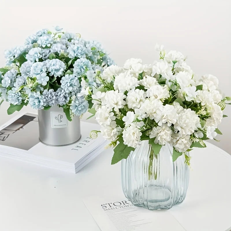 Silk Hydrangea Artificial Bouquet – Wedding & Home Decor Artificial Flower Bouquet Babs