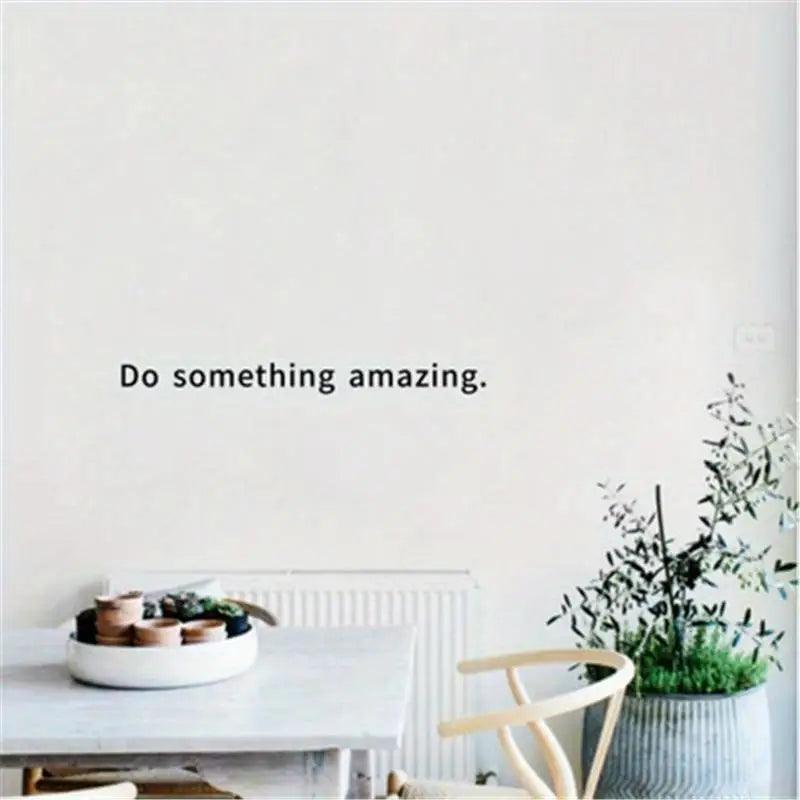 Vinyl Wall Decal "Do Something Amazing" Inspirational Quote Vinyl Wall Decal Babs