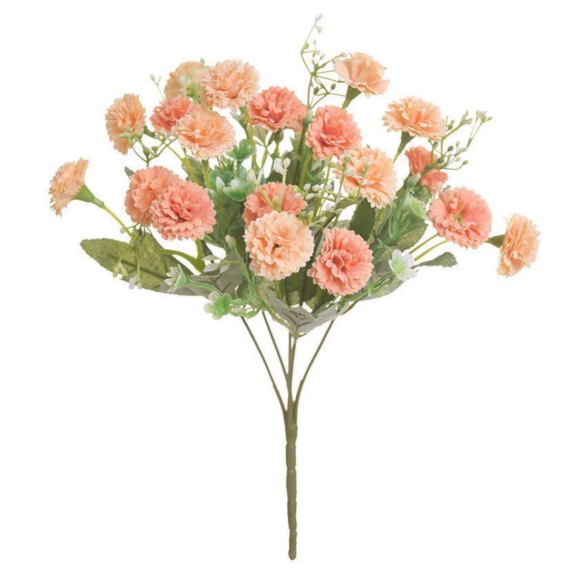 Silk Hydrangea Artificial Flowers – Wedding & Home Décor Artificial Flower Stem Babs orange 1pc