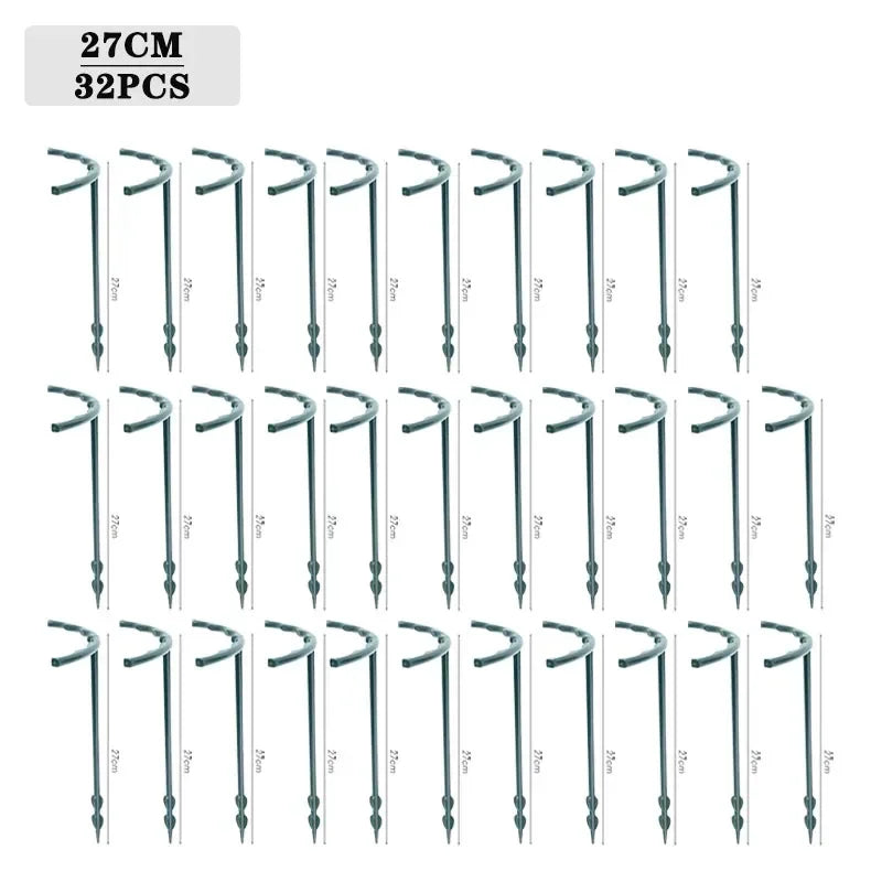 Semicircle Plant Support Stakes 4–32PCS | Vine Climbing Bracket Plant Support Stakes Babs 27CM-32PCS