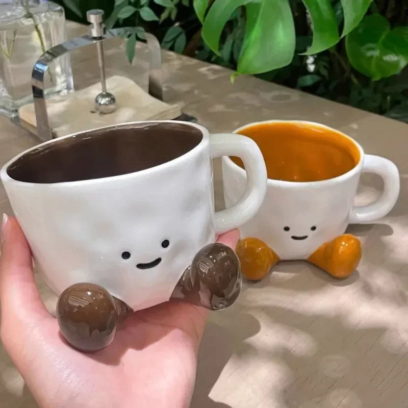 Cartoon Couple Ceramic Mug – Cute Coffee & Tea Cup Ceramic Mug Babs