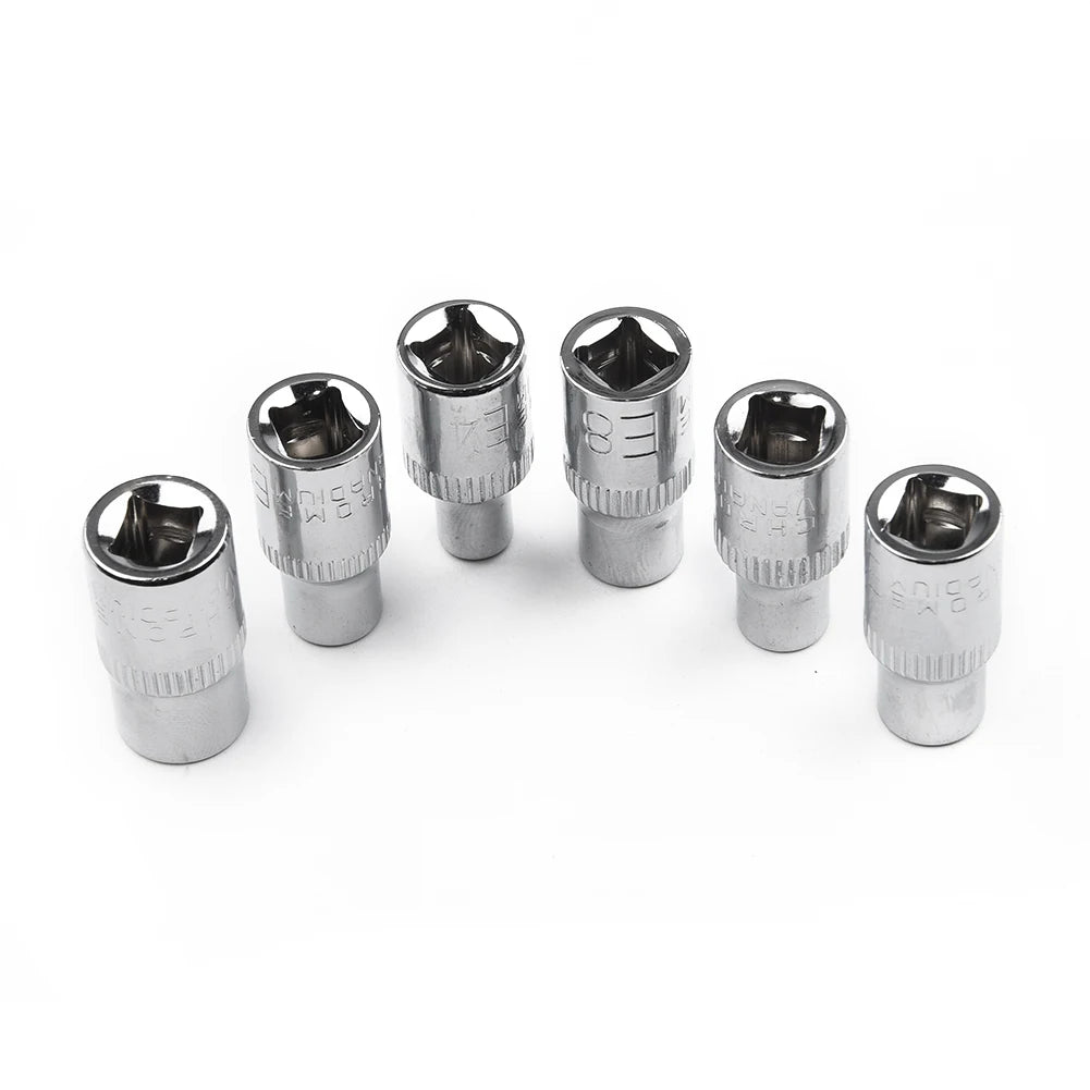 6-Piece Torx Star Female E Socket Set E4–E10 | 1/4" Drive Socket Set Babs