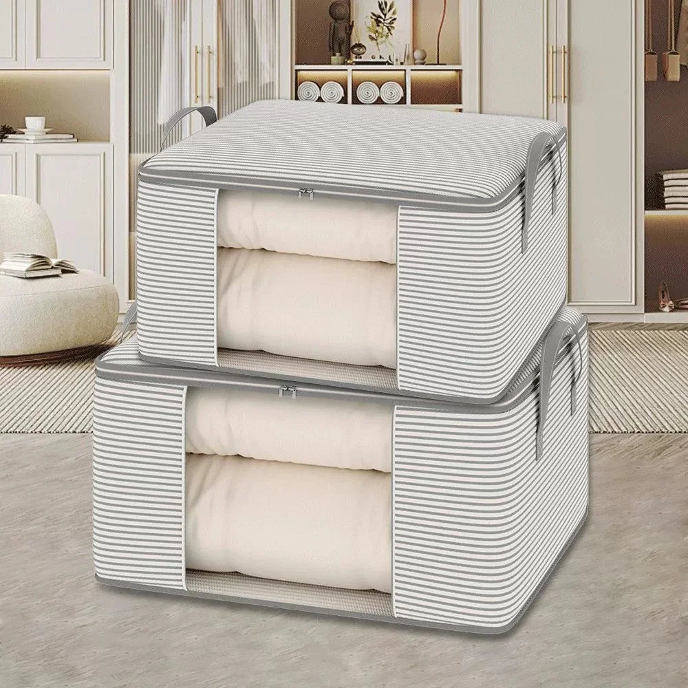 Large Comforter Storage Bag – Foldable Mothproof Organizer Bedding Storage Bag Babs