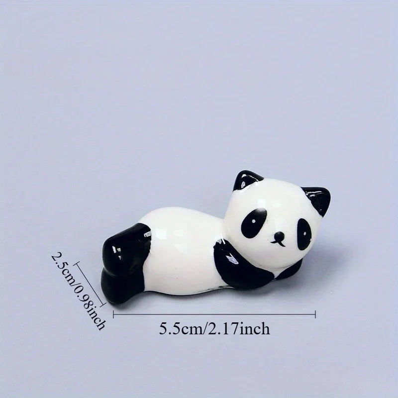 Set of 5 Panda Ceramic Chopstick Rests – Table & Desk Holders Chopstick Rest Set Babs