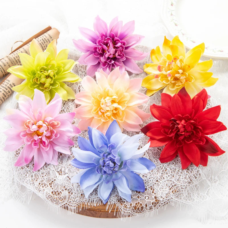 Silk Gerbera Artificial Flowers for Wedding, Home & Garden Decor Artificial Flower Heads Babs
