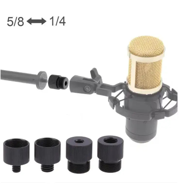 5/8 to 1/4 3/8" Mic Stand Thread Screw Adapter – Aluminum Thread Screw Adapter Babs