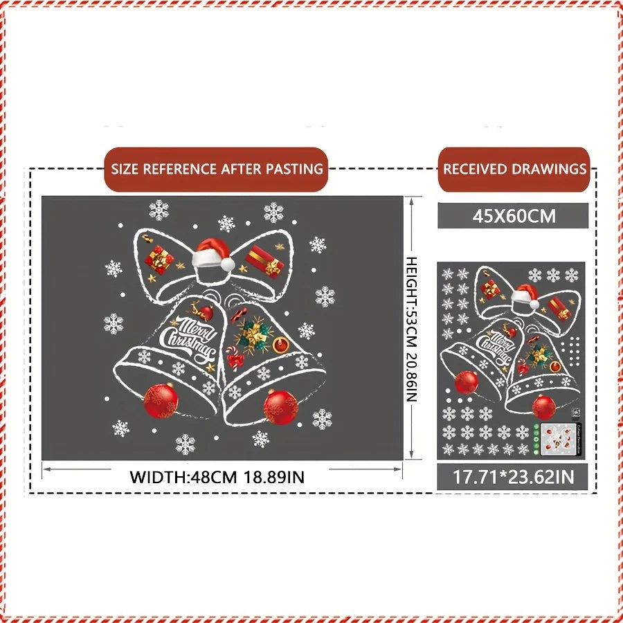 Christmas Window Stickers – Festive Clock Decals for Shops & Home Window Sticker Decal Babs