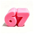 67 Squishy Sensory Fidget Block | Party Favor & Gift Sensory Fidget Toy Babs Pink opp bag