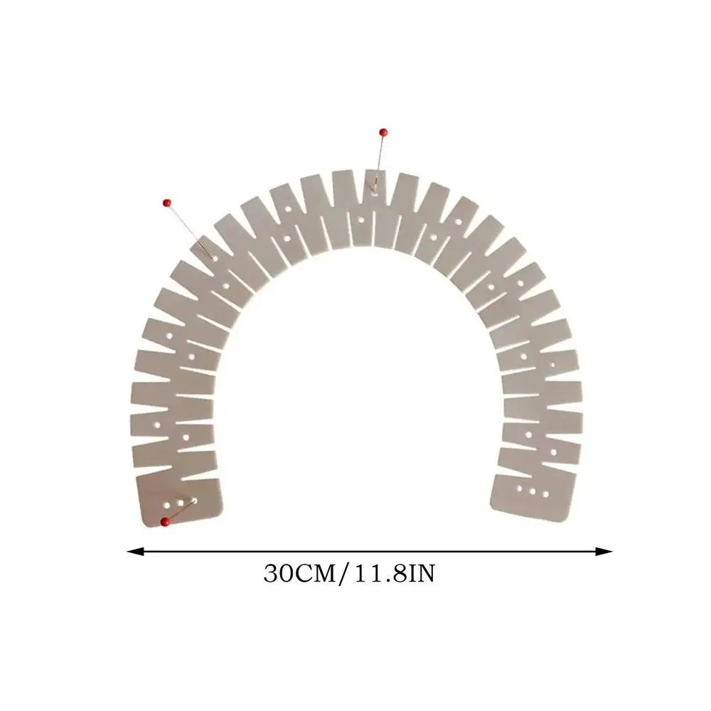 2Pcs Flexible Silicone Hemming Rulers – Heat Resistant Sewing Tool Sewing Hemming Tool Babs 2PCS