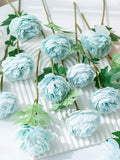 Silk Peony Artificial Flowers for Weddings & Home Décor Artificial Silk Flowers Babs Color 3 10 pcs