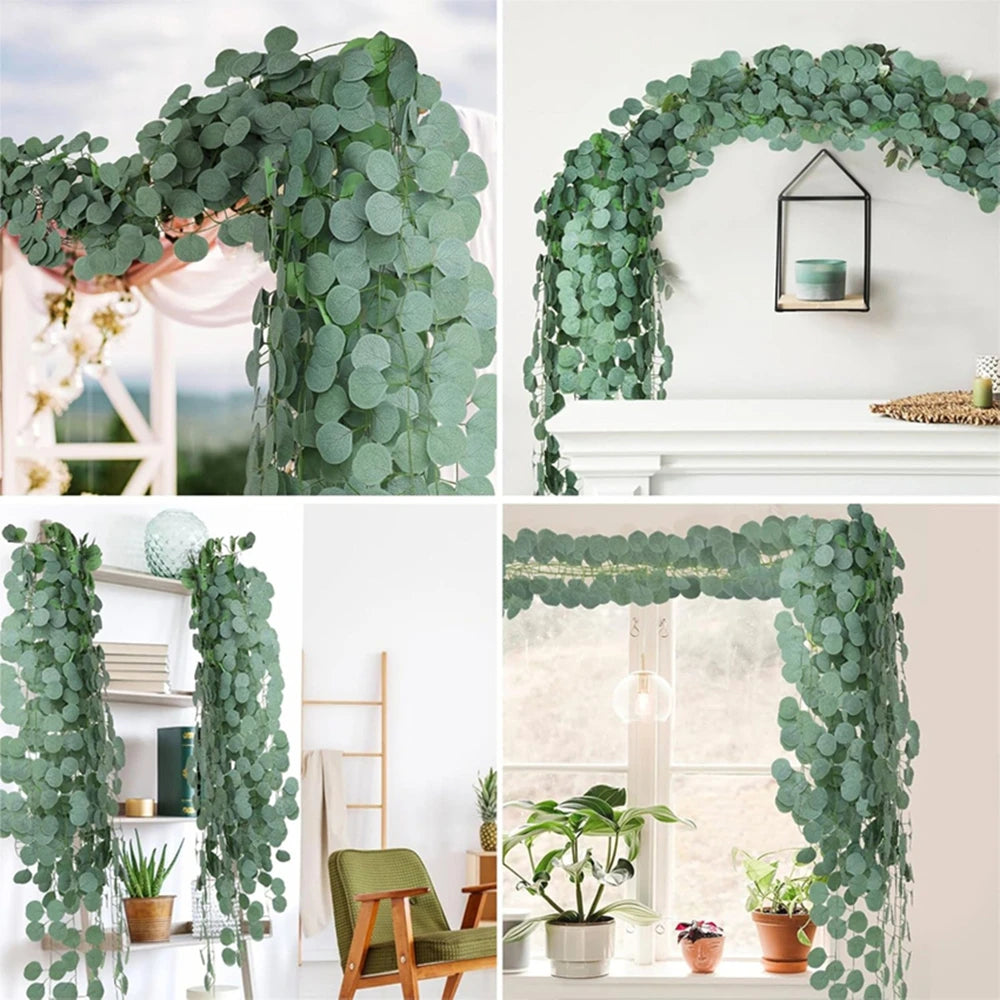 Artificial Eucalyptus Ivy Vine 200CM – Wedding & Home Decor Artificial Vine Garland Babs