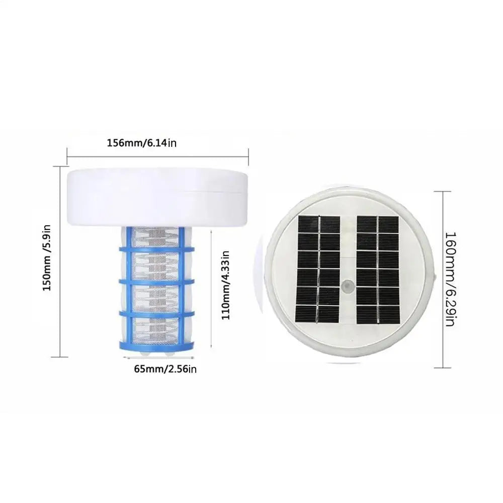 Solar Copper Pool Ionizer – Floating Purifier & LED Light Solar Pool Ionizer Babs 1pcs