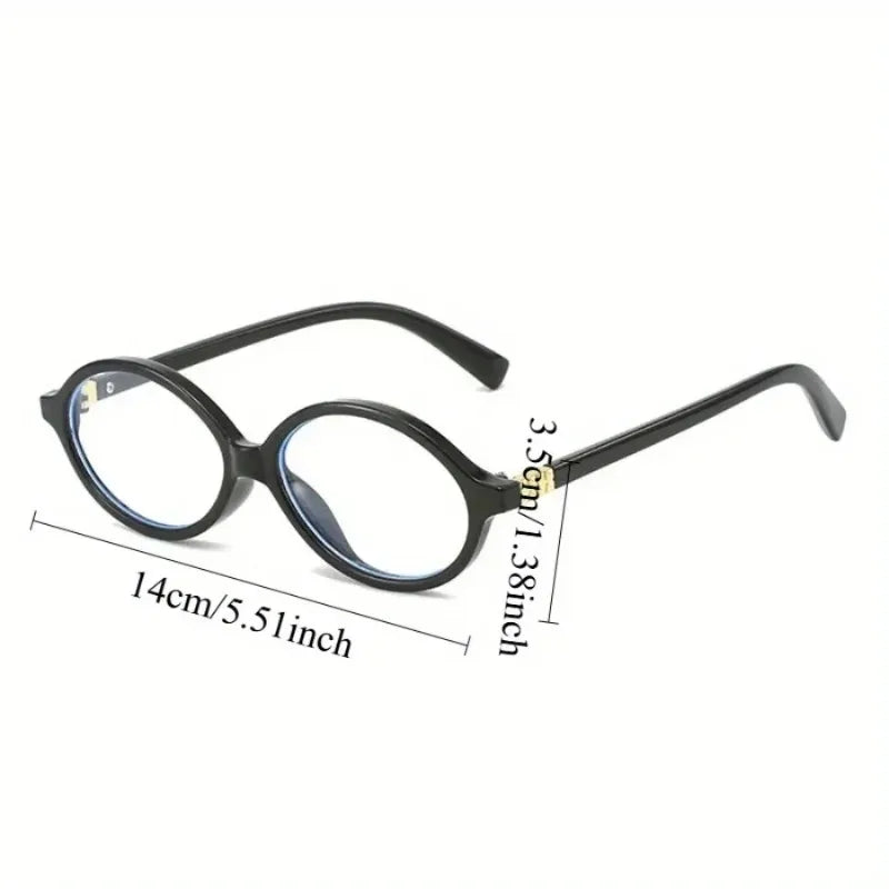 Y2K Oval Anti-Blue Light Glasses – Leopard Women's Frames Blue Light Glasses Babs