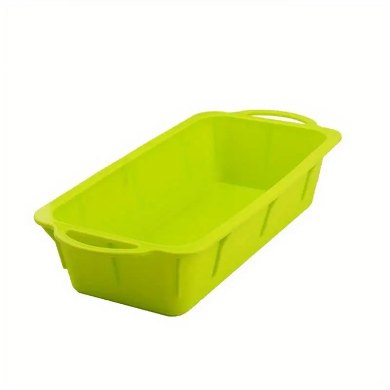 Rectangular Silicone Cake Mold – Non-Stick Bread & Toast Pan Silicone Baking Mold Babs green