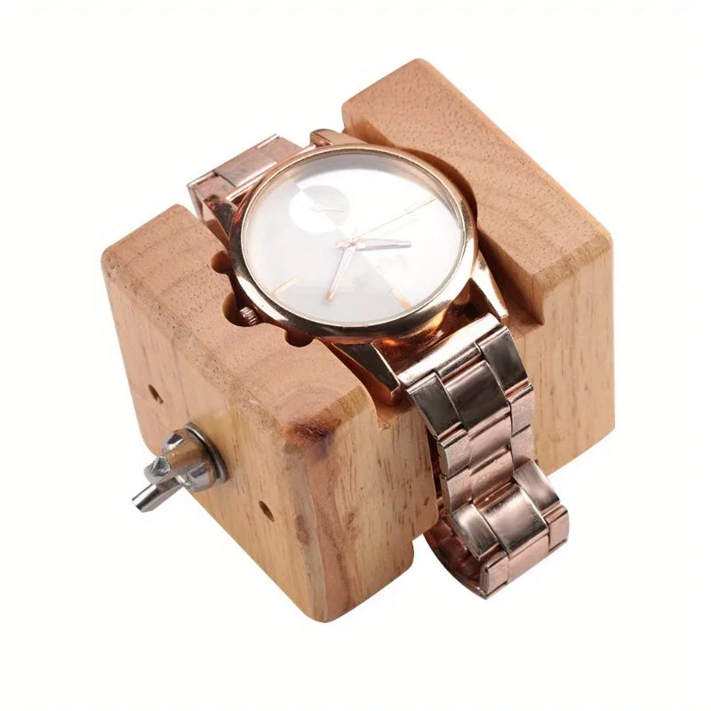 Wooden Watch Case Holder Vise Clamp – Watch Repair Tool Watch Repair Tool Babs