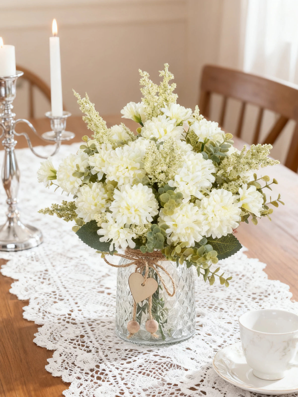 Artificial Silk Chrysanthemum Bouquet – Wedding & Home Decor Artificial Flower Bouquet Babs