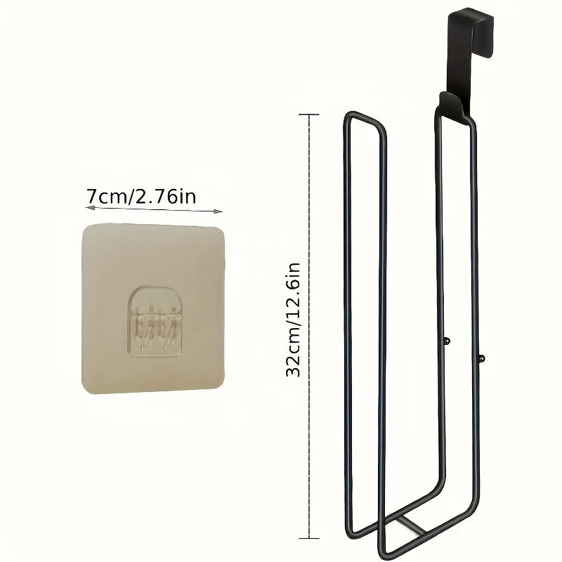 Toilet Paper Holder with Storage – Holds 4 Rolls, Wall Mount Toilet Paper Holder Babs Black