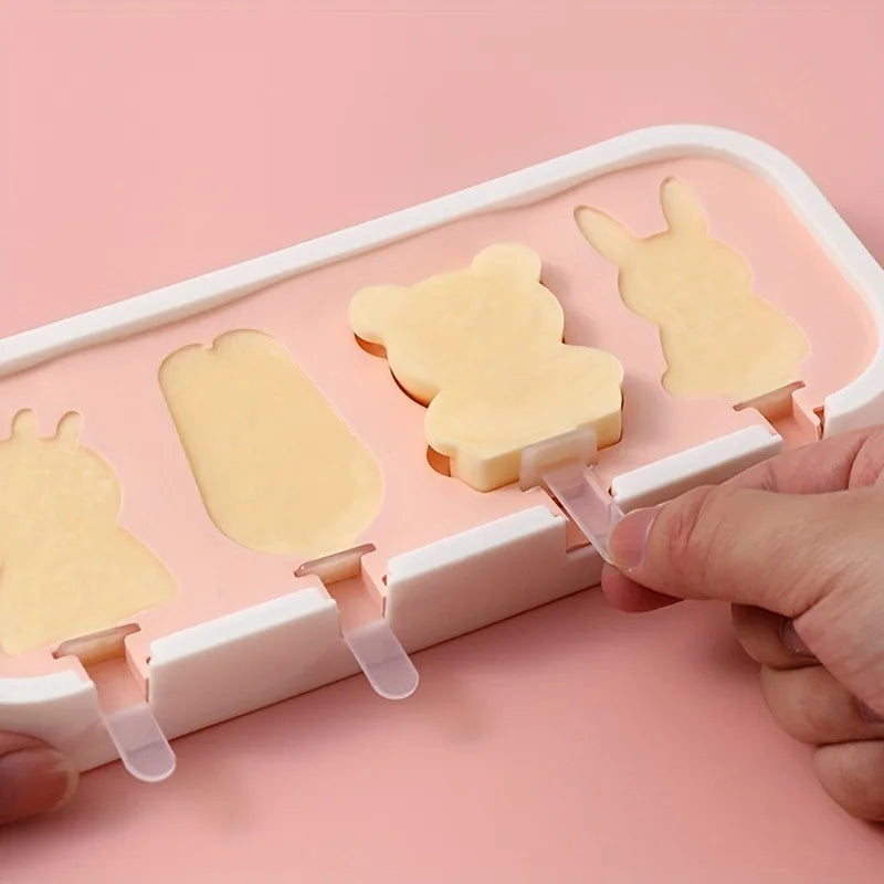 Cartoon Popsicle Molds – Reusable Ice Cream Molds for Summer Popsicle Ice Cream Mold Babs