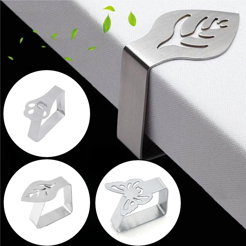 Stainless Steel Tablecloth Clamps for Party, Wedding & Picnic Tablecloth Clamps Babs