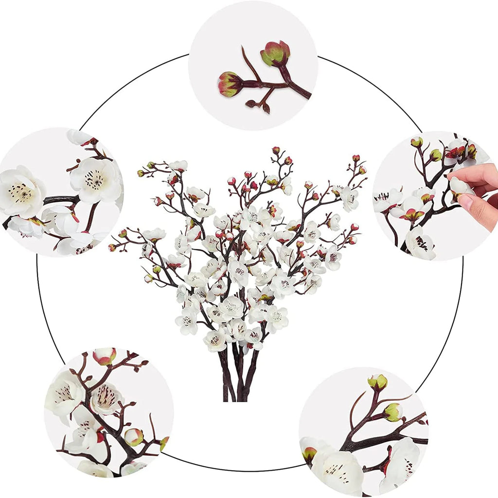 Artificial Silk Plum Blossom Branch – Spring Floral Décor Artificial Silk Branch Babs