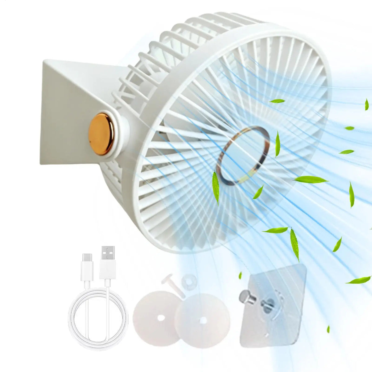 USB Rechargeable Pet Cage Fan for Hamsters, Bunnies & More Pet Cage Fan Babs