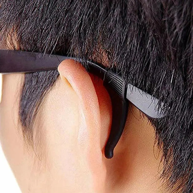 10pcs Silicone Anti-Slip Glasses Ear Hooks Temple Tip Grips Eyeglass Accessories Babs