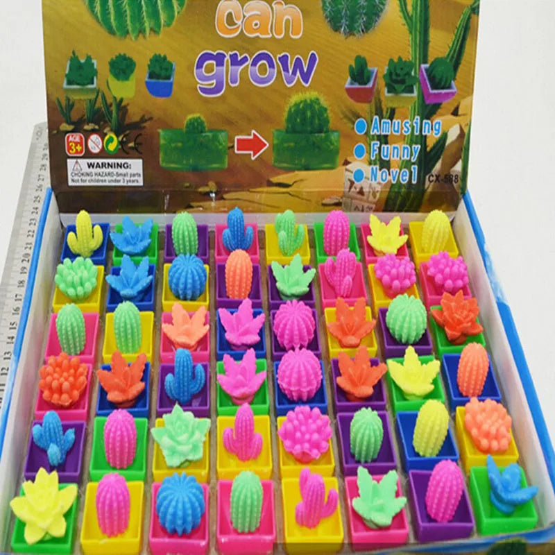 30PCS Magic Water-Expanding Plant & Flower Toys for Kids Water Expansion Toy Babs