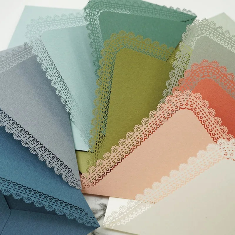 3-Pack Hollow Lace Triangle Wedding Envelopes | Elegant Gift Wedding Envelope Set Babs