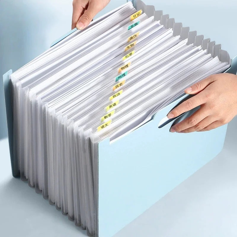 13-Pocket Accordion File Organizer – A4 & Letter Expanding Folder Accordion File Organizer Babs