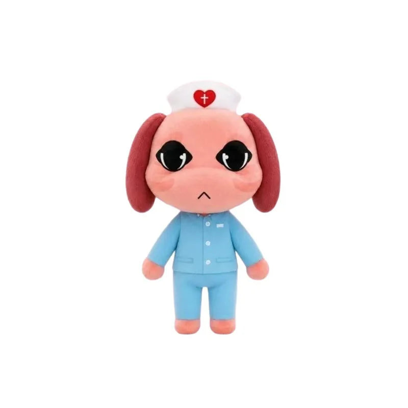 Horror Animal Hospital Plush Doll – Cat Dog Penguin Bunny Collectible Plush Doll Babs plum