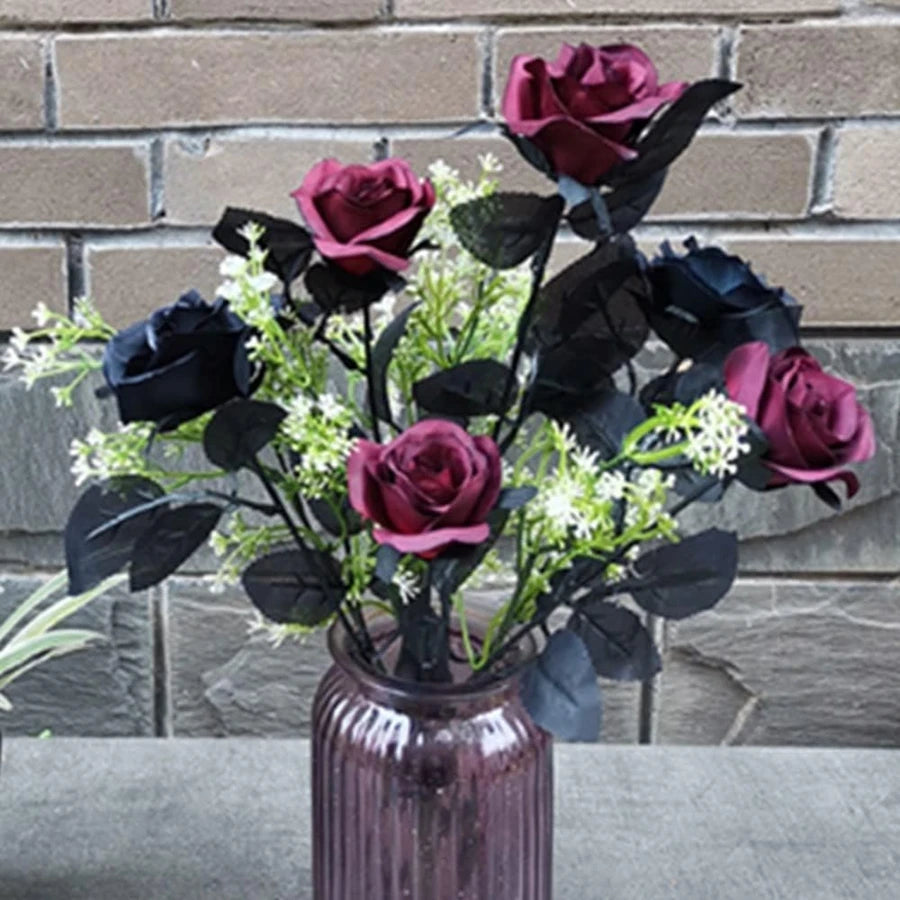 Silk Rose Artificial Flower Bouquet – Wedding & Home Decor Artificial Silk Flowers Babs