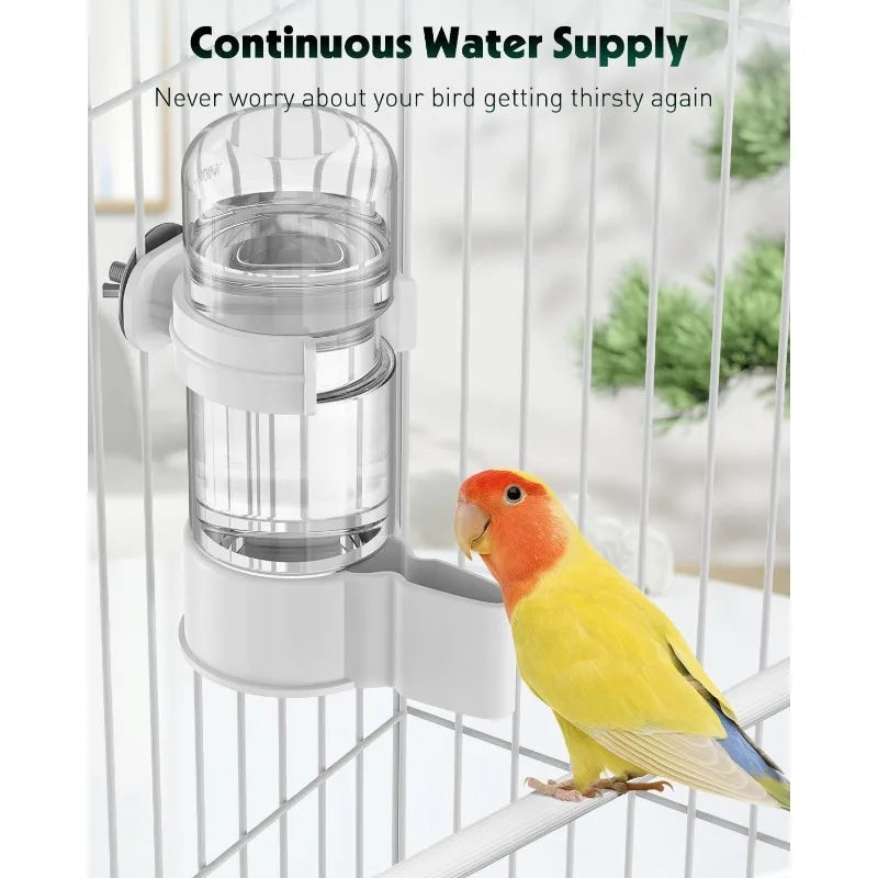 Automatic Bird Water Dispenser Cage-Mount Feeder – 2 Pack Bird Water Dispenser Babs