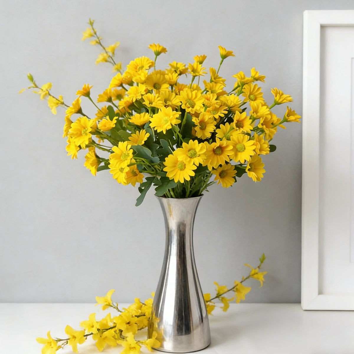 Silk Daisy Artificial Flower Bouquet – Wedding & Home Decor Artificial Flower Bouquet Babs