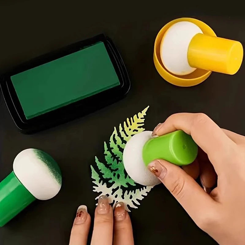6-Piece Stencil Sponge Brush Set for Scrapbooking & DIY Crafts Stencil Brush Set Babs