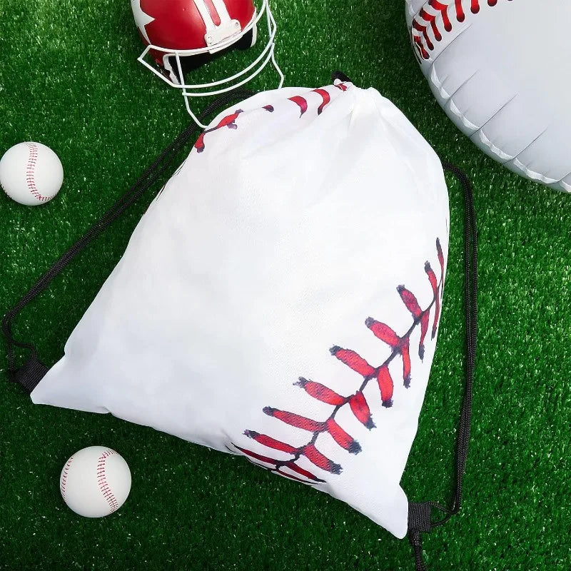 2-Pack Baseball Drawstring Backpacks – Gym & Sports Bags Drawstring Backpack Babs